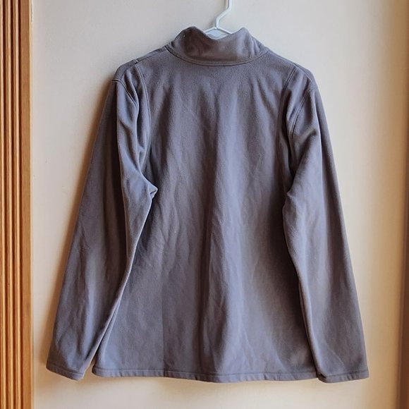 Eddie Bauer Gray Quarter Zip Fleece Pullover Size XL - Picture 14 of 15